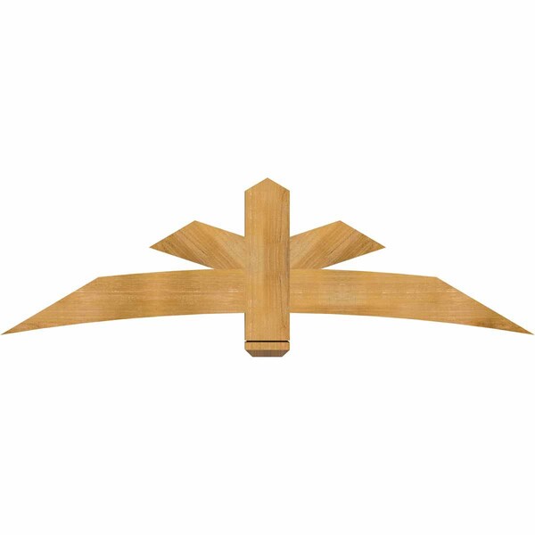Ekena Millwork Alberta Rough Sawn Timber Gable Bracket, Western Red Cedar, 72"W x 21"H x 4"D x 6"F, 7/12 Pitch GBW072X21X0406ALB00RWR - main
